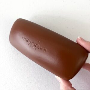 Longchamp Hardshell Glasses Case‎ Brown
